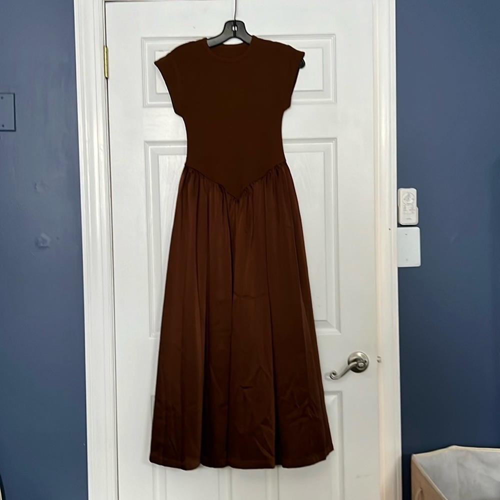 Ancosti Patchwork Cap Sleeve Maxi Dress (as seen on Taylor Swift)